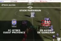 Football Ligue 2 : vidéo du match FC Istres - EA Guingamp du 28 janvier 2012. Le samedi 28 janvier 2012 à Istres. Bouches-du-Rhone. 